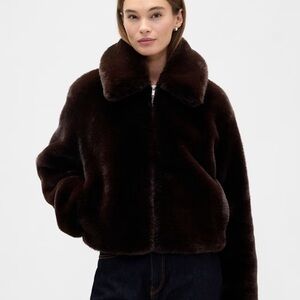 *** SOLD **** GAP Dark Brown Teddy Jacket